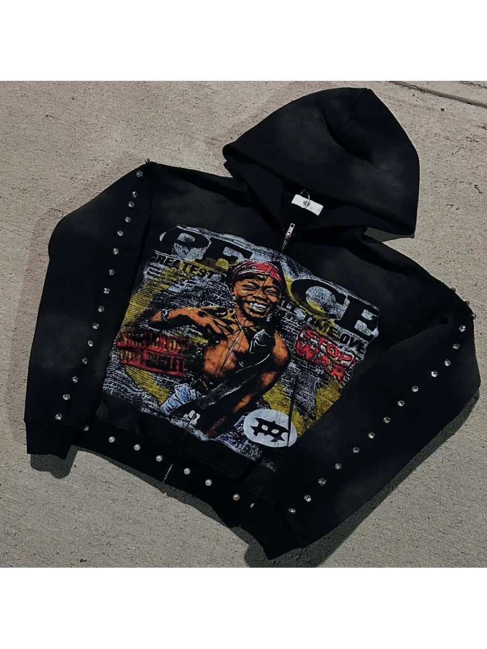 Trendy Graffiti Street Hoodie