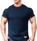 Monsta Clothing Co. Mens Bodybuilding Workout (Monsta-000) Gym T-Shirt (G:NY) Navy