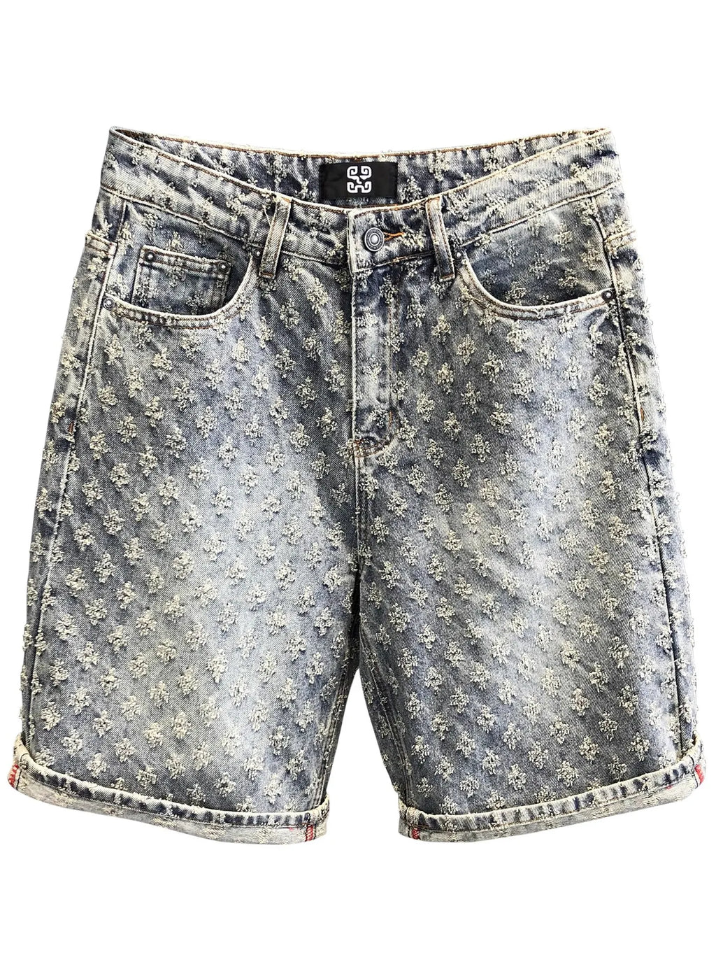 Retro Hip Denim Shorts for Men