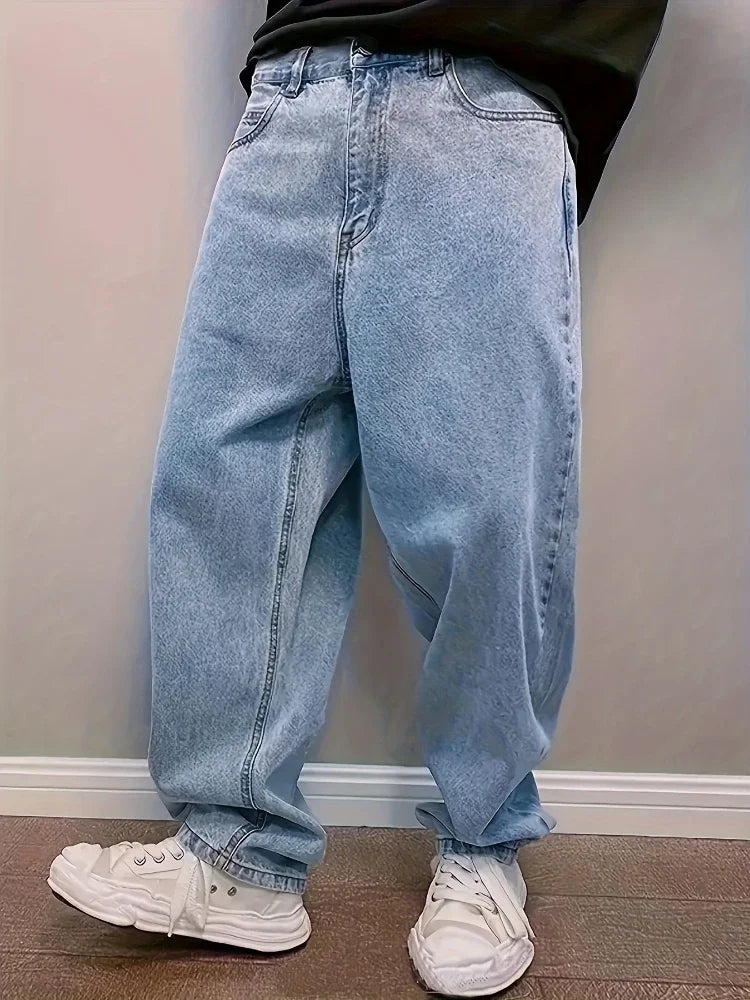 Comfortable Men's Wide Leg Jeans