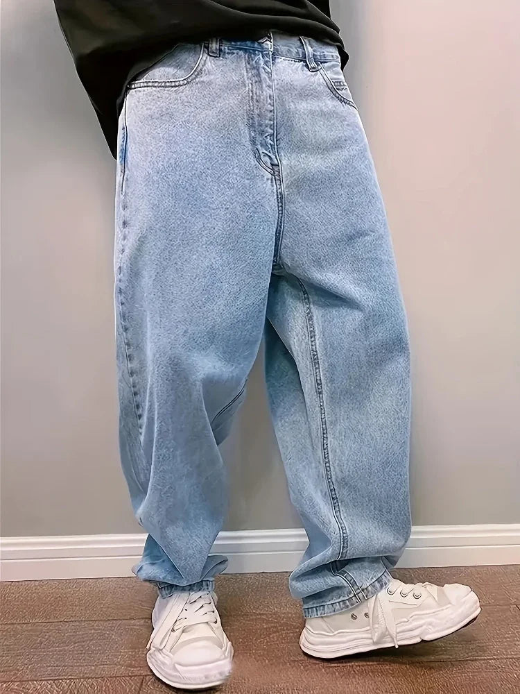 Comfortable Men's Wide Leg Jeans