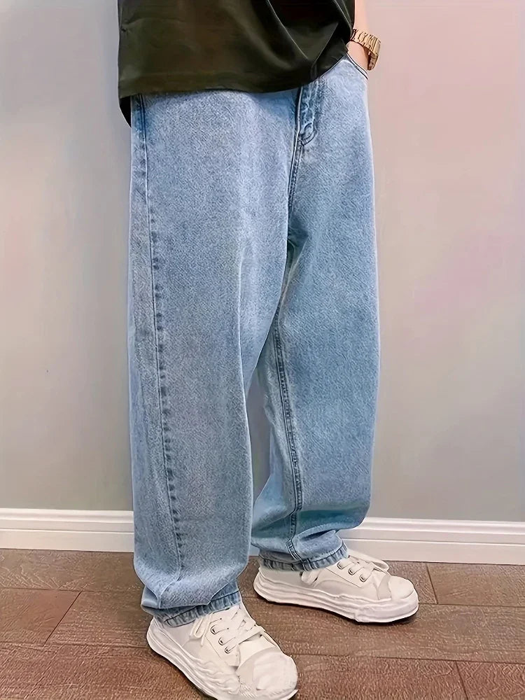 Comfortable Men's Wide Leg Jeans