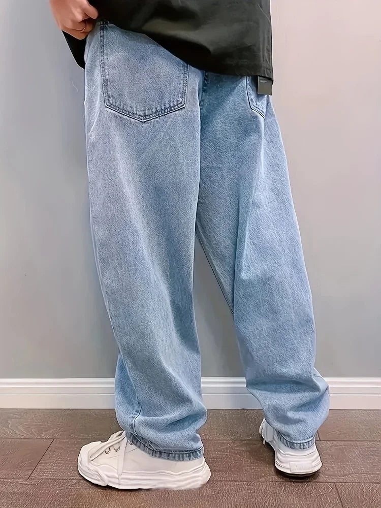 Comfortable Men's Wide Leg Jeans