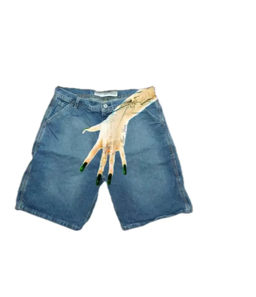 Vintage Hip Hop Denim Shorts