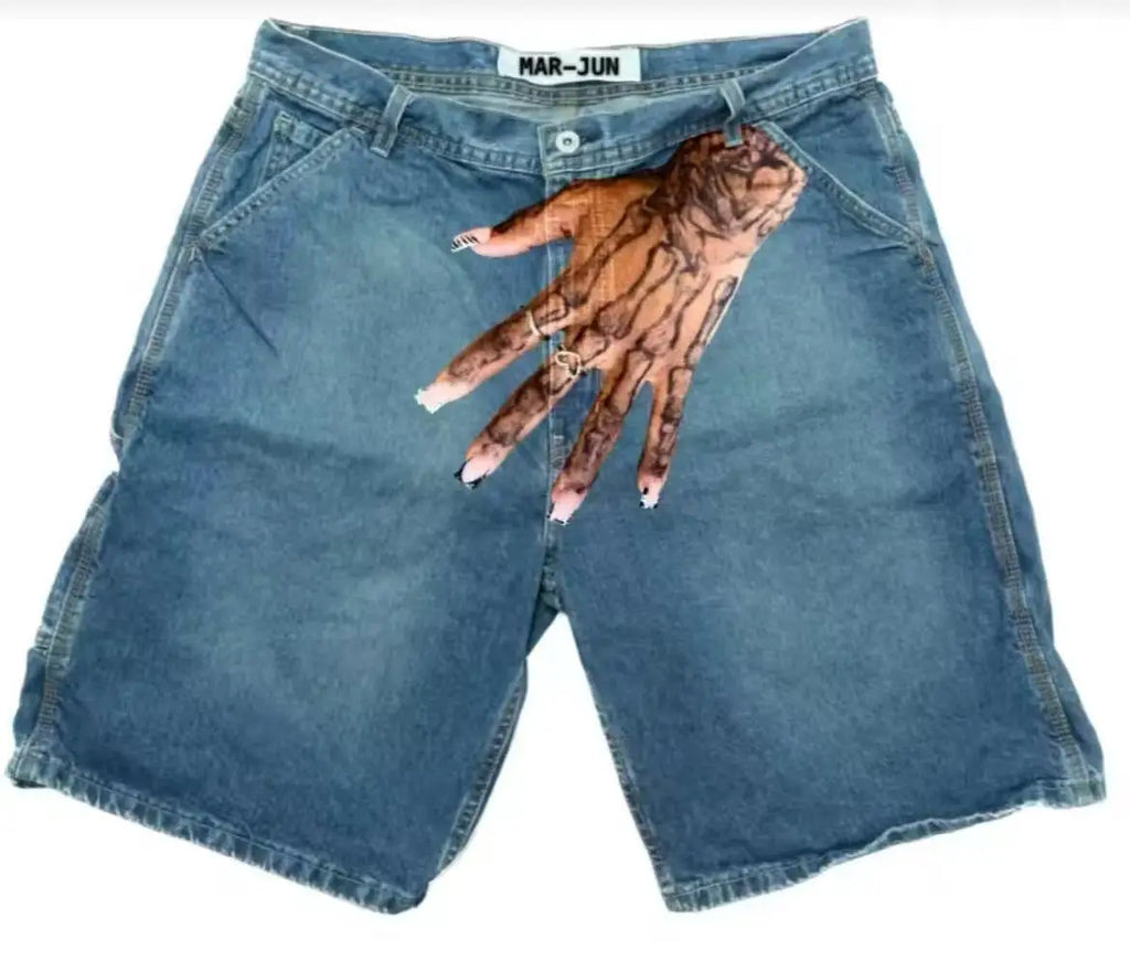 Vintage Hip Hop Denim Shorts