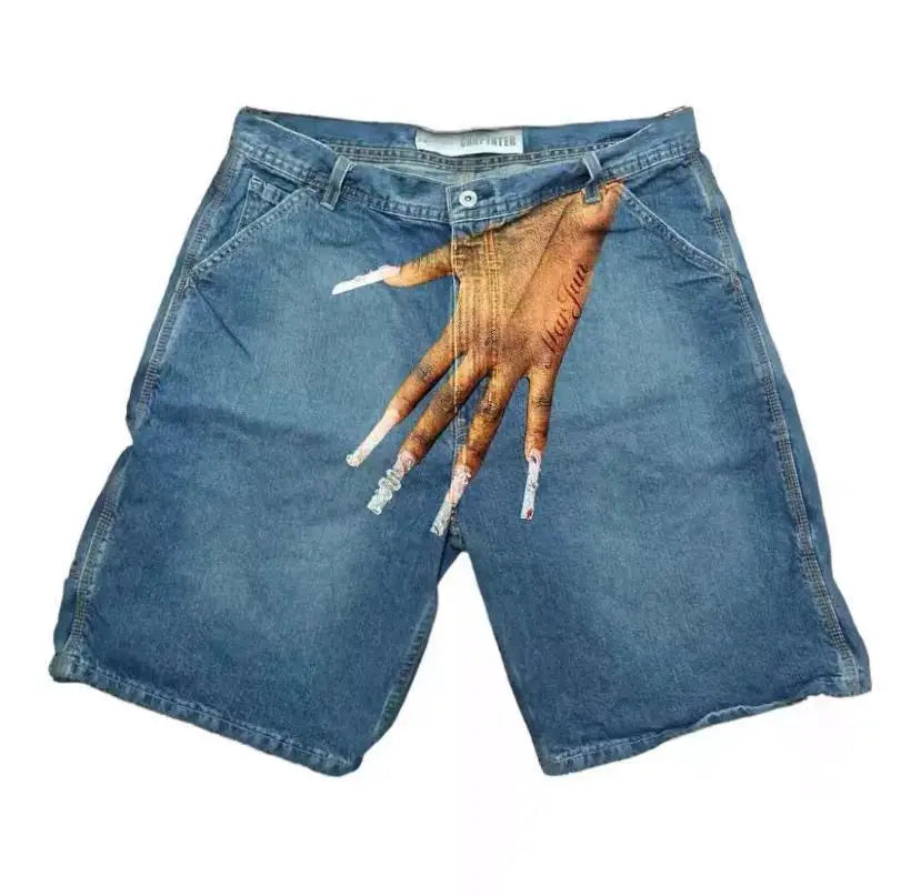 Vintage Hip Hop Denim Shorts