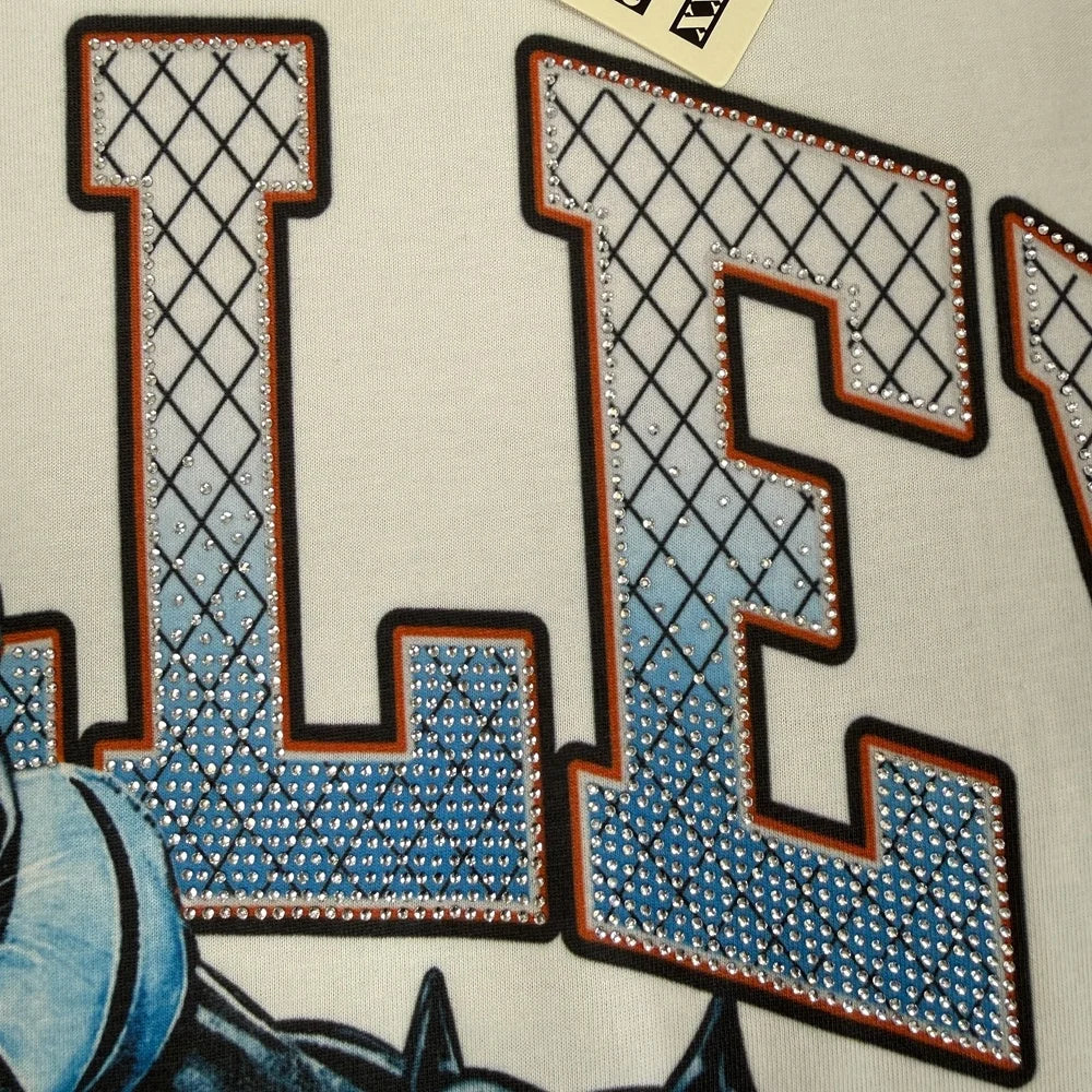 Trendy Rhinestone Vintage Tee