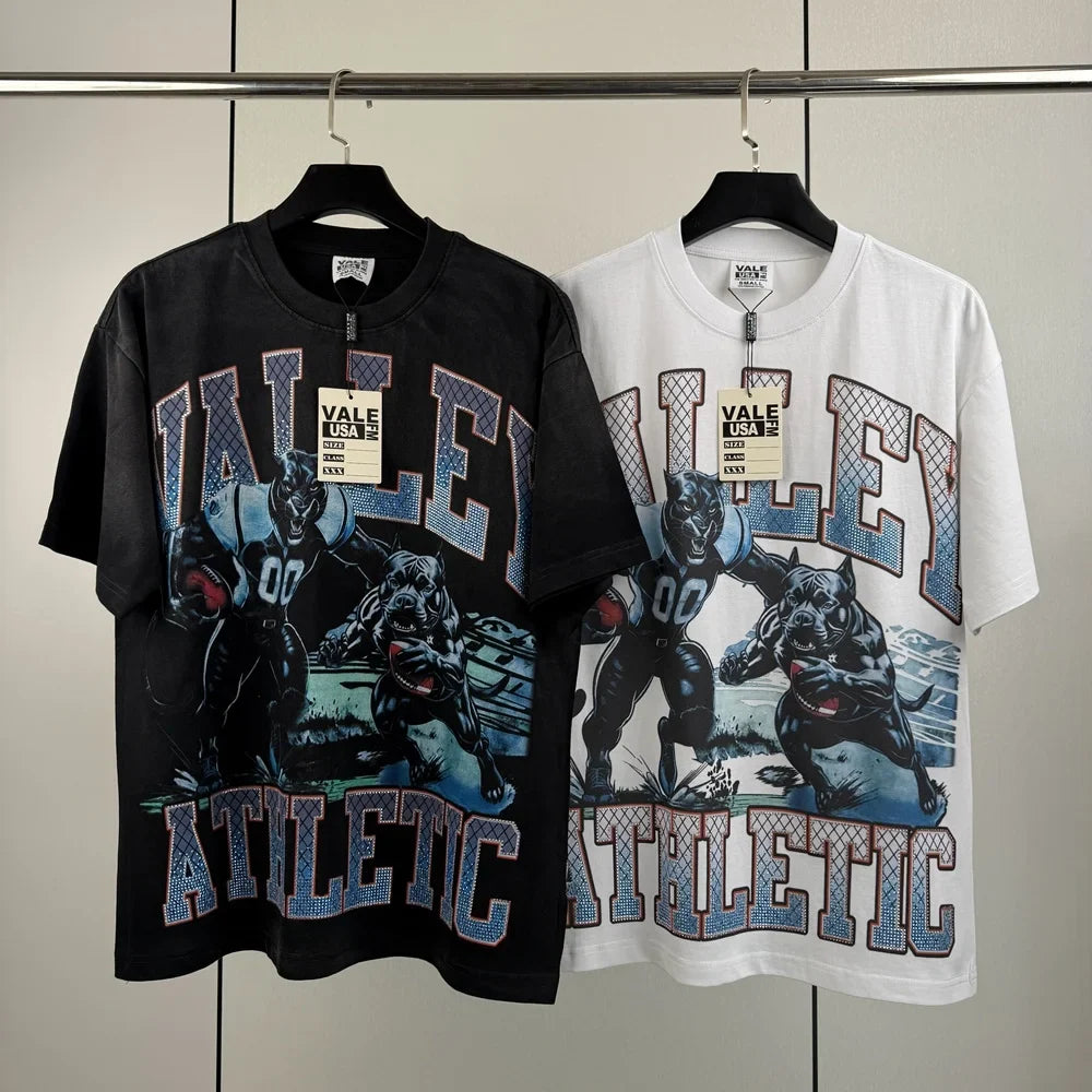 Trendy Rhinestone Vintage Tee