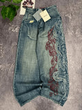Vintage Style Tribal Jeans