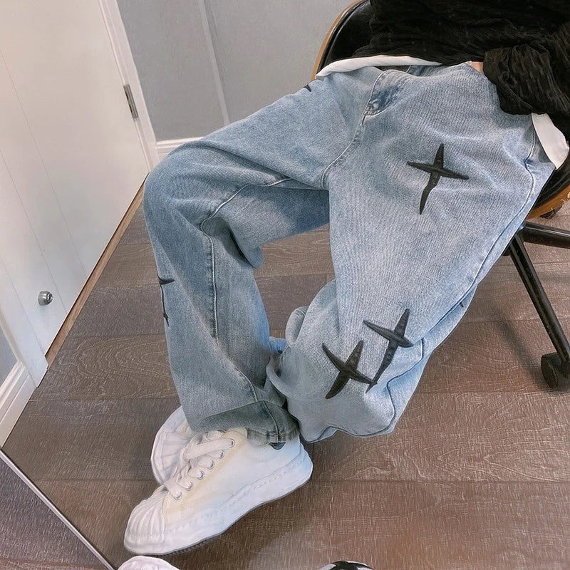 Men's Stylish Wide-Leg Jeans