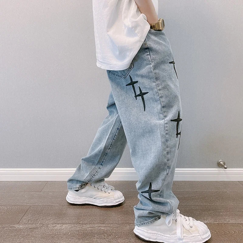 Men's Stylish Wide-Leg Jeans
