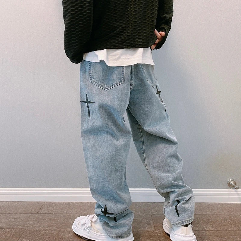 Men's Stylish Wide-Leg Jeans