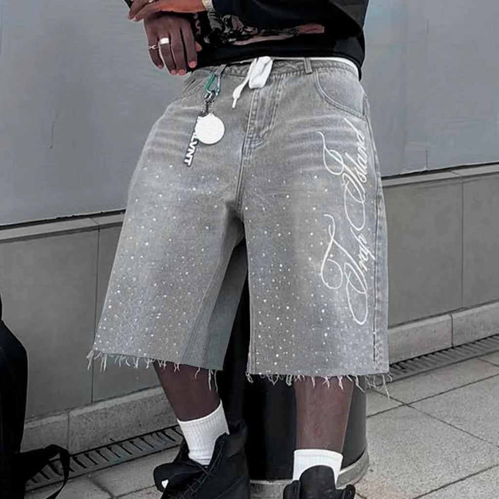 Trendy Men's Denim Shorts