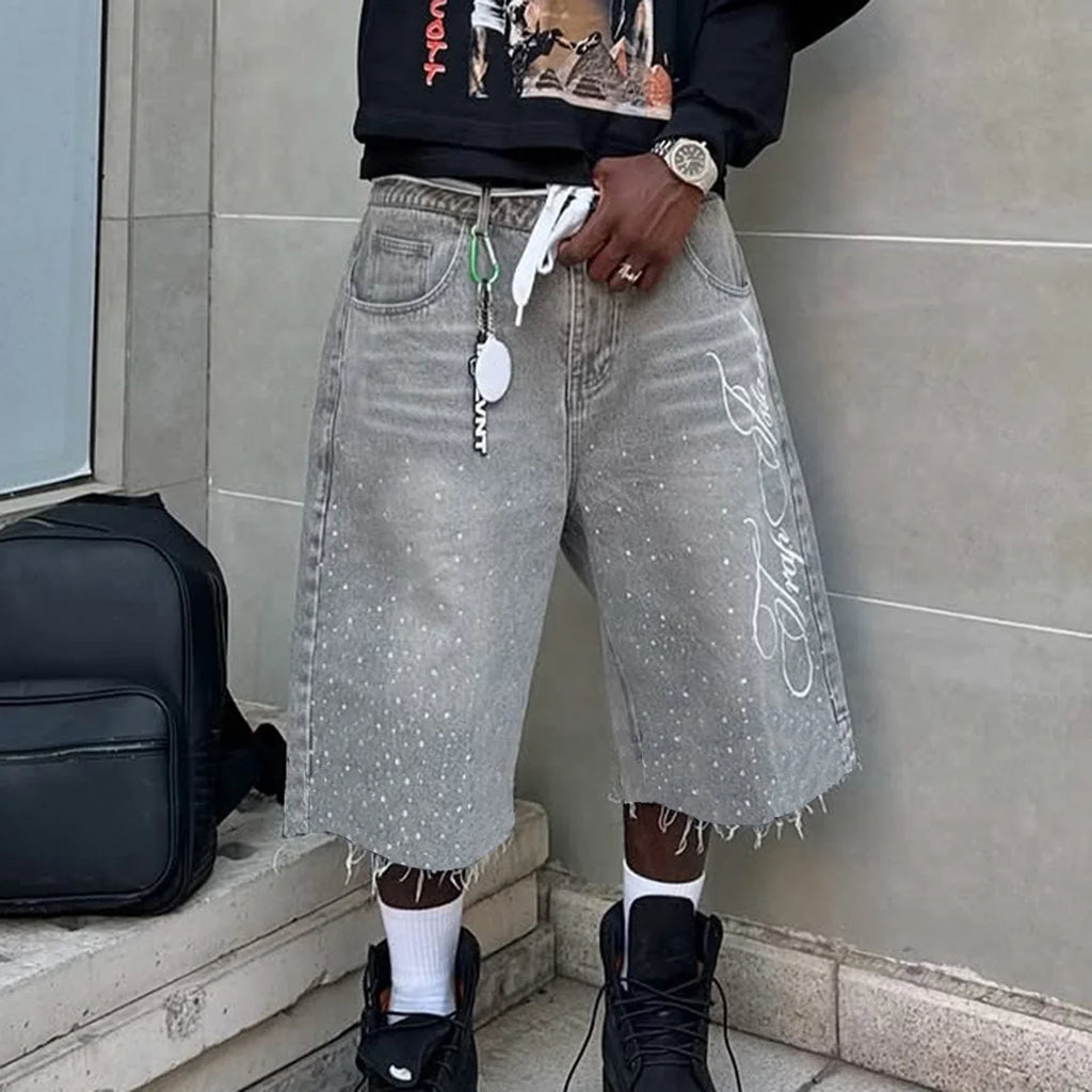 Trendy Men's Denim Shorts
