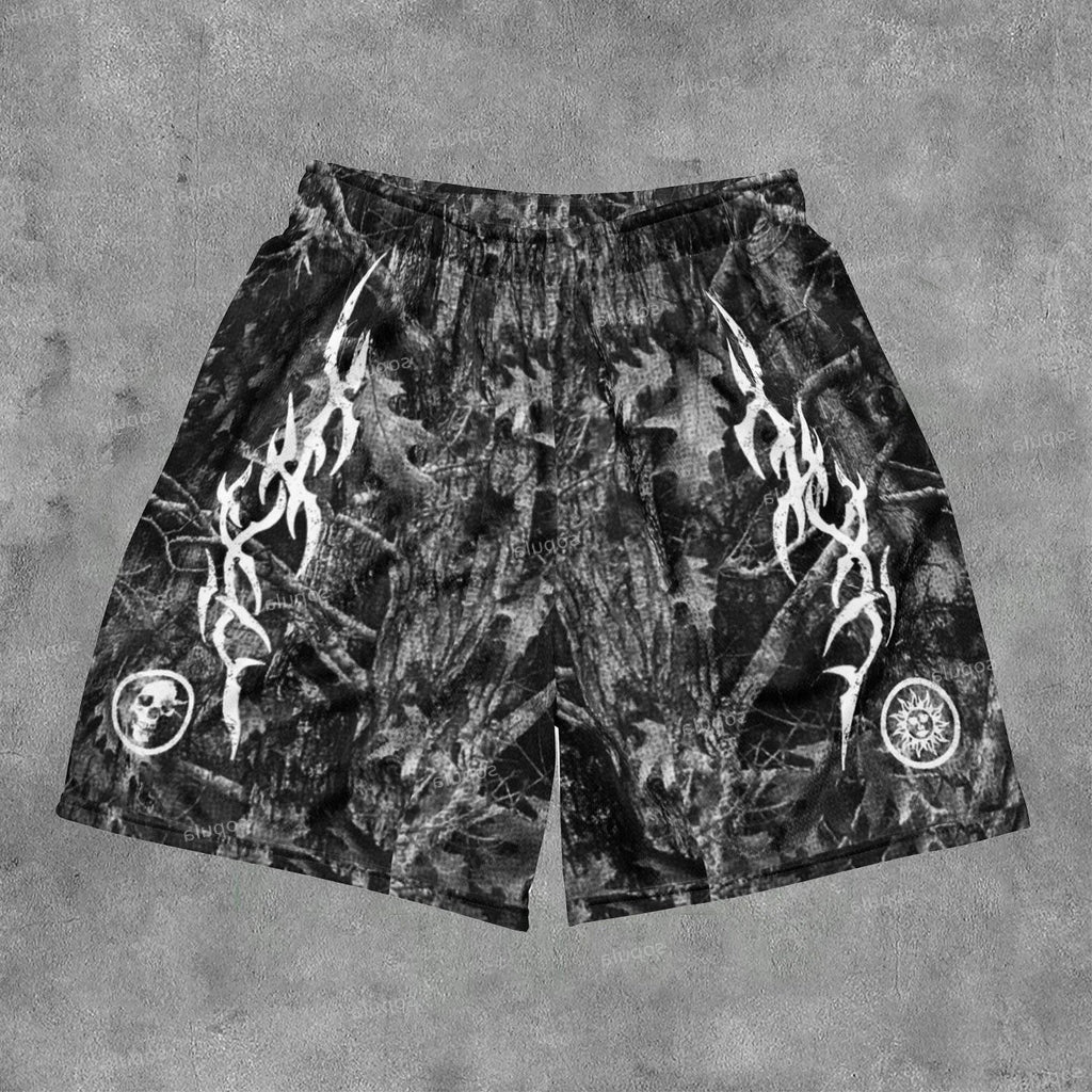 Flame Jungle Camo Basketball Shorts