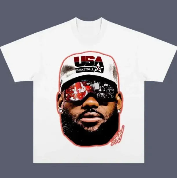 James Vintage Basketball Tee