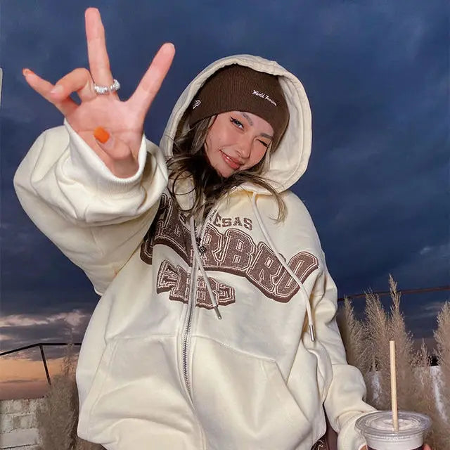 Starry Zip-Up Hoodie