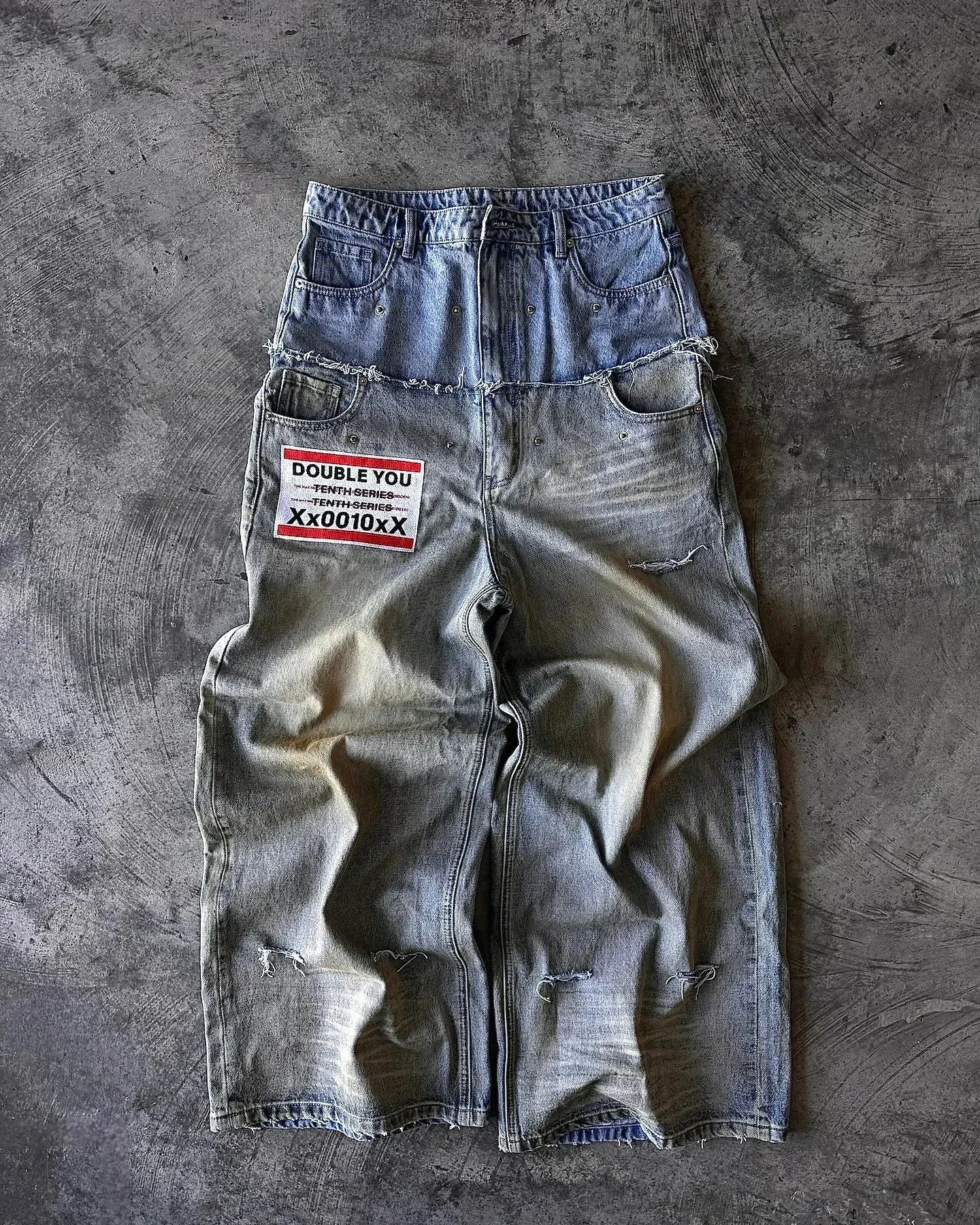 Retro Punk Low Rise Jeans