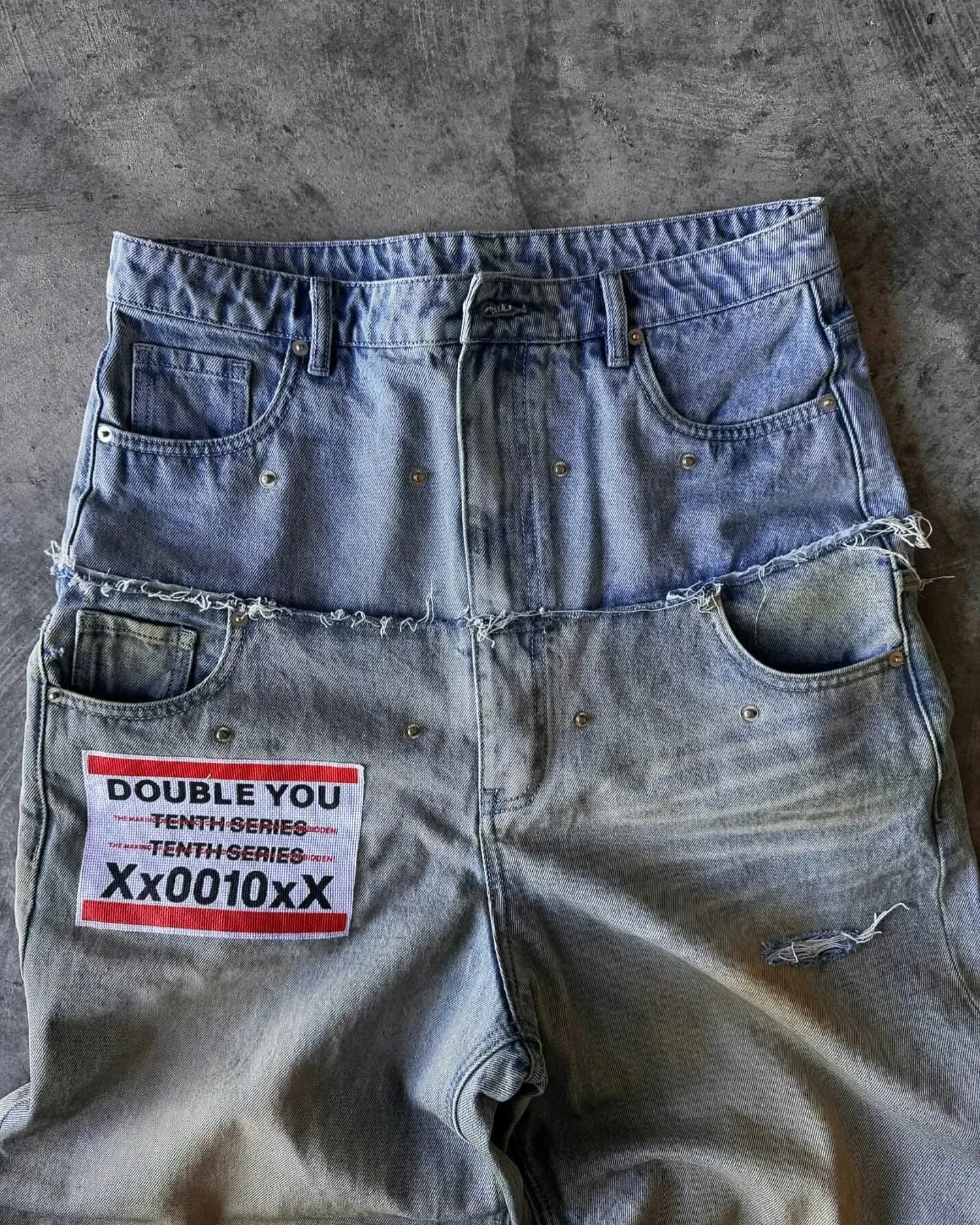Retro Punk Low Rise Jeans
