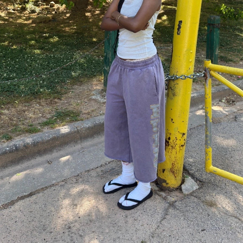 Imperfect Purple Streetwear Shorts