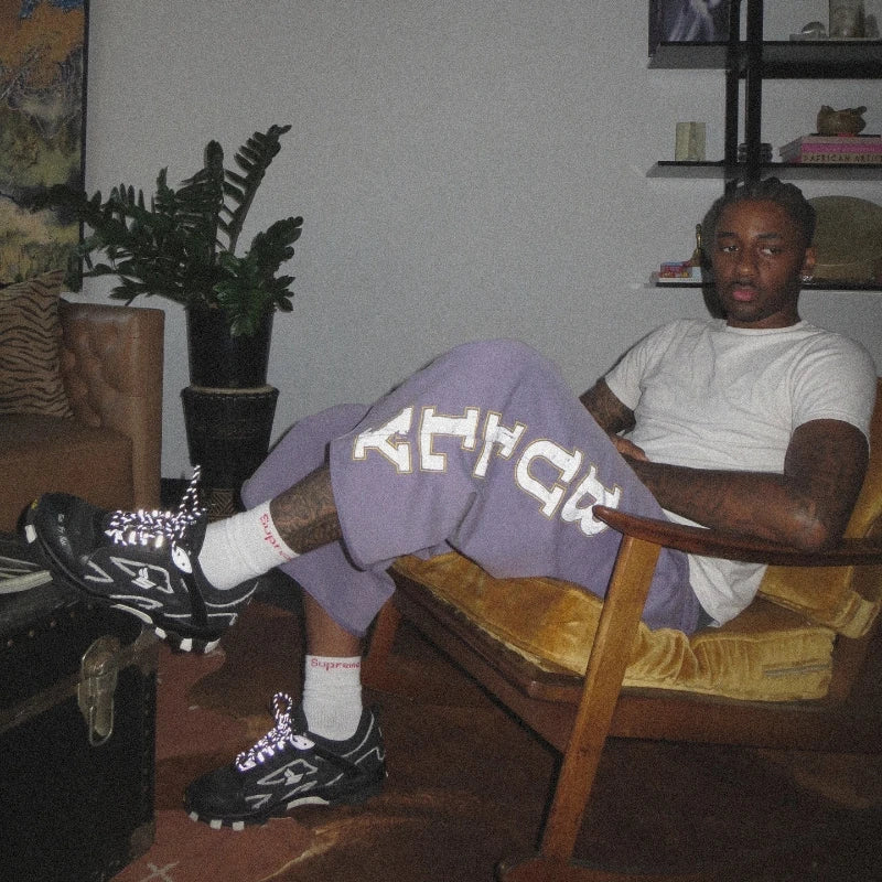 Imperfect Purple Streetwear Shorts